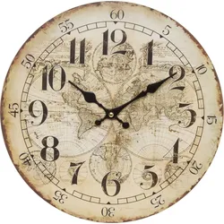 Myflair Möbel & Accessoires Wanduhr »"Wasmut"«, rund Ø 34cm, Vintage Optik, dekorativ in Küche & Wohnzimmer Myflair Möbel & Accessoires creme