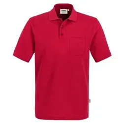 Pocket-Poloshirt Top 802, rot, Größe 2XL - rot - 2XL