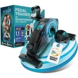 Pedaltrainer Ergometer Set [Magnetbremse & 16 Widerstandsstufen] Beintrainer & Armtrainer mit Trainingsmonitor | Heimtrainer Fahrrad Fitnessgeräte für Zuhause | Bewegungstrainer Senioren - AMBIFIT