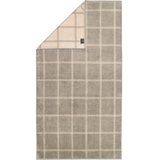 CAWÖ Luxury Home Two-Tone Grafik 604 Duschtuch 80 x 150 cm graphit