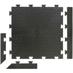 Art Plast ArtPlast - Abschluss für Tenax Kunststofffliese schwarz 48x5 cm; weiblicher Abschluss in Schwarz