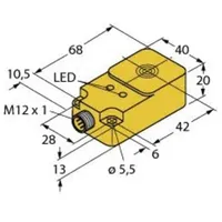Turck Sensor nicht bündig PNP, Schließer NI25-Q20-AP6X2-H1141