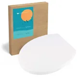 Calmwaters WC-Sitz Modern Soft Weiß Absenkautomatik Überlappend Abnehmbar 26LP2805