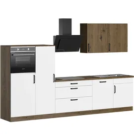 WIHO KÜCHEN Küchenzeile Elba 330 cm weiß