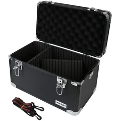 HMF 14801-02 Alu Transportkoffer, Aufbewahrungskoffer, individuelle Facheinteilung, 40 x 27,5 x 23,5 cm