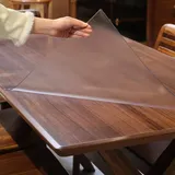 Tischdecke Gefrostet Tischmatte PVC Tischdecke Eckig Tischfolie Glasklar Matt Tischdecke Waterproof Durable Schutzfolie Abwaschbar,geruchsneutral Größe wählbar (2mm,60x250cm)