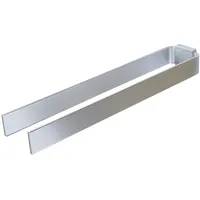 Designfabrik Hamburg Handtuchhalter Silber, Metall, Rechteckig, 42x5x9 cm Badaccessoires,