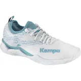 Kempa Wing Lite 2.0 W Game Changer Handballschuhe, Sportschuhe, Turnschuhe, weiß/Aqua, 38 EU