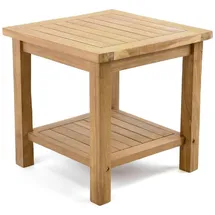 VCM Blumenhocker Teakholz braun 50 x 50 cm