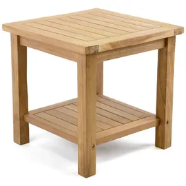 VCM Blumenhocker Teakholz braun 50 x 50 cm