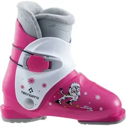 TECNOPRO Boys Skischuh Skitty, Pink/Weiß, 15 1⁄2