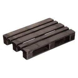 Untersetzer Mini-Palette, Kunststoff - schwarz