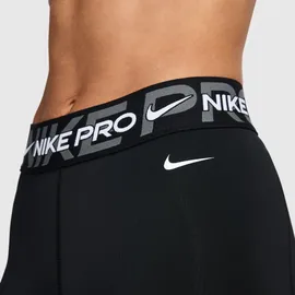 Nike Pro Dri-Fit Mid-Rise 3" Biker Damen Tights, schwarz - US: S