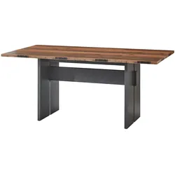 Innostyle Cardiff Esstisch Holzwerkstoff Used Style Optik Dark 180x76x90 cm - Used Style Dark