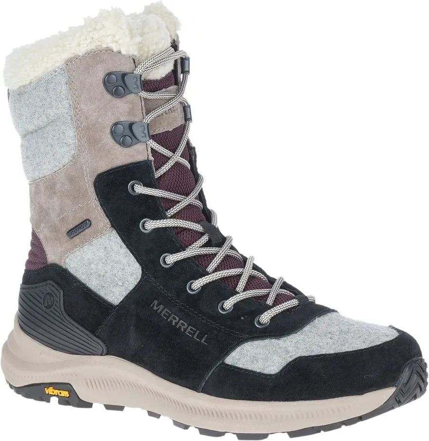 Merrell Winterschuhe Ontario Tall Polar (wasserdicht) grau/schwarz Damen