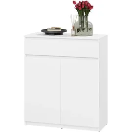 Mirjan24 Kombikommode 92 x 107 x 40 cm Weiß