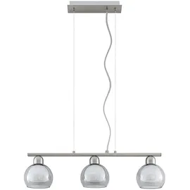 LUCANDE Kaiya 3-flg. 68 cm modern grau Aluminium
