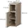 Vicco Nachtschrank Enton 20 x 59,5 x 59,5 cm Braun