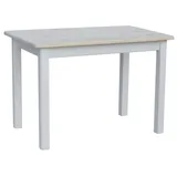 Esstisch Küchentisch Speisetisch Tisch Kiefer Weiss Farbe Unbehandelt - 80 x 80 cm