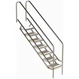 Ideal Edelstahl Modell 08.1 Treppe Miami 179,9 cm x 183,8 cm Edelstahl