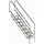 Ideal Edelstahl Modell 08.1 Treppe Miami 179,9 cm x 183,8 cm Edelstahl