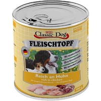 Classic Dog Fleischtopf Pur Reich an Huhn 800g