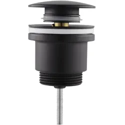 Oase Design Push-Open Ablaufventil Schwarz Matt