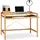 Relaxdays Computertisch mit Tastaturauszug beige