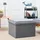 Dune Design DuneDesign Sitzhocker mit Stauraum 56 x 56 x 40 aus Filz Grau