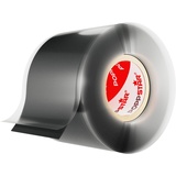 POPPSTAR selbstverschweißendes Silikonband, 3m x 38mm, Isolierband und Dichtungsband (Wasser, Luft), schwarz, 1 Rolle