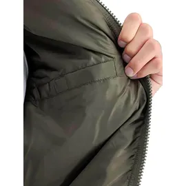 Alpha Industries MA-1 Emb. Logo Puffer grün L