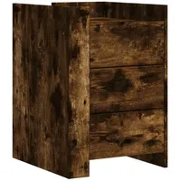 VidaXL Nachttisch Räuchereiche 45x50x65 cm Holzwerkstoff