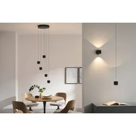 Novel Columbia 3-flg. 34,0x170,0 cm oval schwarz Aluminium