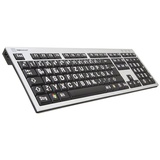 Logickeyboard Apple XL Print DE schwarz/weiß (LKB-LPRNTWB-AJPU-DE)