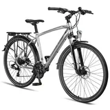 Licorne Bike Premium Touring Trekking Bike in 28 Zoll - Fahrrad für Jungen, Mädchen, Damen und Herren - 21 Gang-Schaltung - Mountainbike - Crossbike