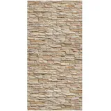 winwall Duschrückwand Duschrückwände ALU-Verbundplatte Dekor: Steinwand, (1-tlg), Wandverkleidung aus Alu beige 100 cm x 205 cm