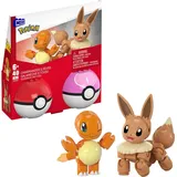 Mega Construx Pokémon 2er Pokéball Set Evoli und Glumanda