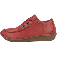 CLARKS Damen Funny Dream Oxford, Red Leather, 39.5 EU - 39.5 EU