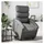 vidaXL Massagesessel mit Aufstehhilfe Elektrisch Kunstleder 92 x 99,5 x 0 cm Grau