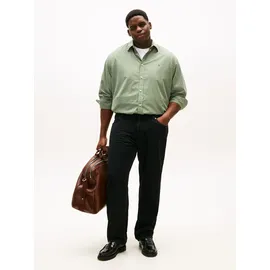 Tommy Hilfiger Big & Tall Langarmhemd gestreift grün 5XL