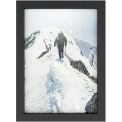 Intirilife schöner Rahmen für Poster und Bilder in Schwarz - Größe 32.5 x 23.8 cm - Elegante Dekoration Edel Posterrahmen Bilderrahmen