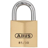 ABUS Vorhangschloss Vorhängeschloss aus Messing Serie 85 gleichschließend, 30 mm