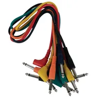 DAP AUDIO Audiokabel FL14 Winkelklinke 0,6m 6-Farben Set