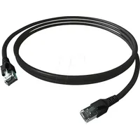 EasyLan CP1KSBSBS0010 - Cat.6a Patchkabel, S/FTP, FlexBoot, schwarz, 1