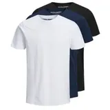 JACK & JONES Organic Basic 3 Pack Kurzarm-T-Shirt Black / Pack 1 Black / 1 Navy / 1 White M