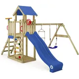 Wickey Spielturm MultiFlyer Light mit Schaukel & Rutsche, blau NO SIZE