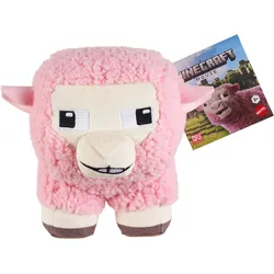 Minecraft Rosa Schaf Plüschspielzeug, weiche Sammelpuppe, ca. 20 cm, inspiriert von Ein Minecraft Film