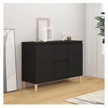 vidaXL Sideboard Schwarz 103,5x35x70 cm Holzwerkstoff