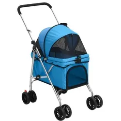 VidaXL Hundewagen - Faltbar (76x50x100) blau