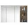 Die Möbelfundgrube MEMPHIS 110 cm grau mit LED-Beleuchtung